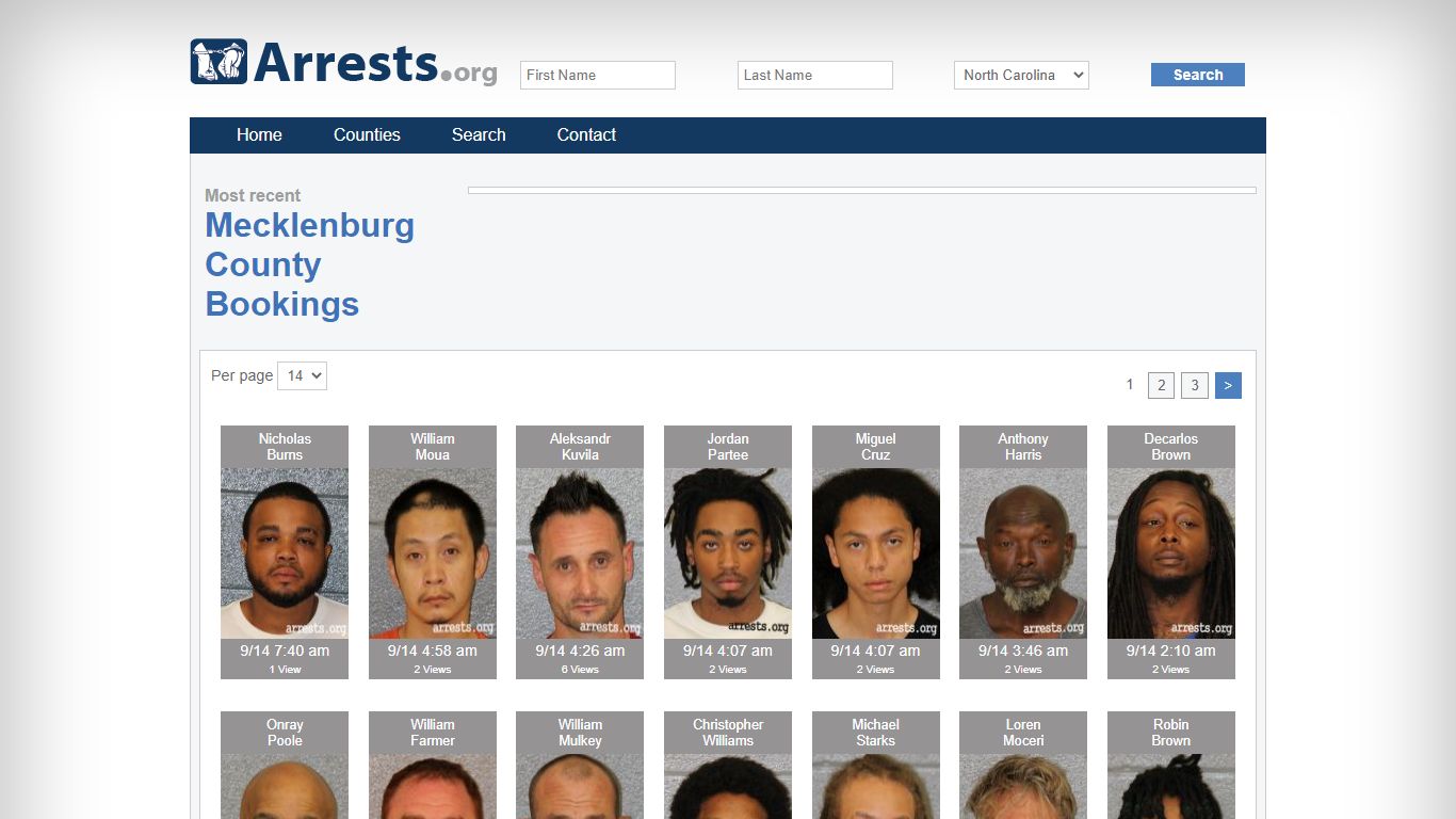 Mecklenburg County Arrests and Inmate Search